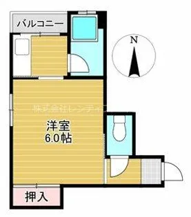 東洋ハイツ【4階】の間取り