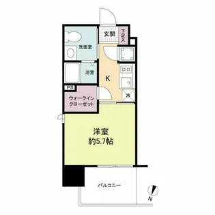 LIVE CASA県庁前【8階】の間取り