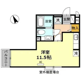 兵庫県西宮市霞町【アパート】の間取り