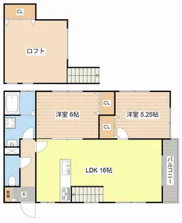 サンシャイン唐崎【2階】の間取り