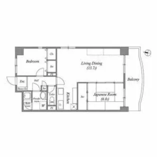 グランシャリオ名駅南【2階】の間取り