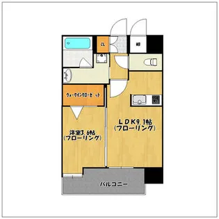 エンクレスト博多MATE【4階】の間取り