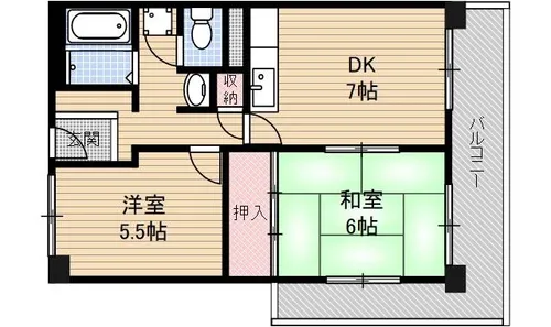 サンハイツサワヒラ【302号室】の間取り