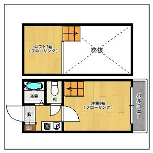 サクラ香椎II【101号室】の間取り