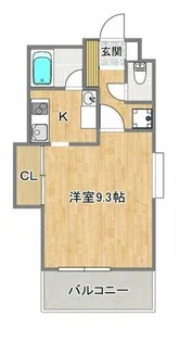 ブライト岸里【701号室】の間取り