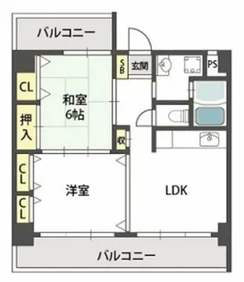 グローリーヨシダ【7階】の間取り