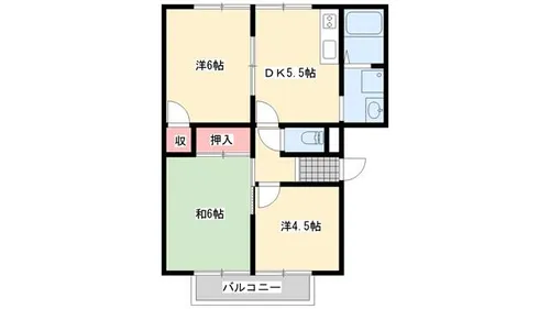 フレグランス金保A棟・B棟【1階】の間取り