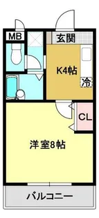 R’sレジデンス松島II【103号室】の間取り