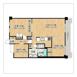 光第6ビル【4階】の間取り