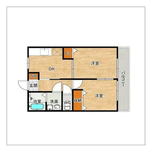 M&S10番館【102号室】の間取り