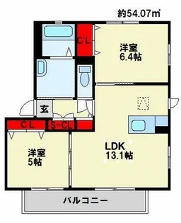 フォレスタM プリモ【201号室】の間取り