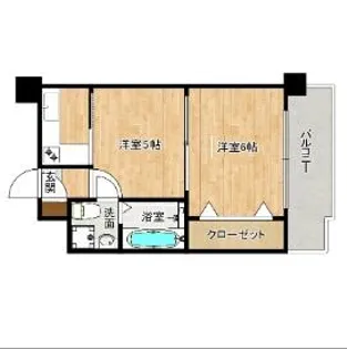 エステートモア薬院通り【14階】の間取り