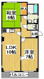 ウォールストリートⅠ【3階】の間取り