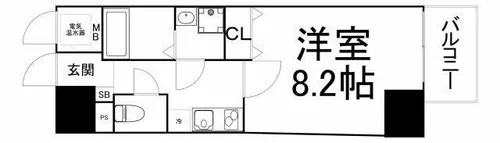 ピアグレース上本町【11階】の間取り