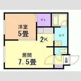 ブランノワールAMJ815【4階】の間取り