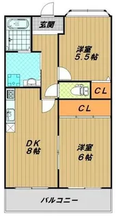 コーレジアス須磨【2階】の間取り