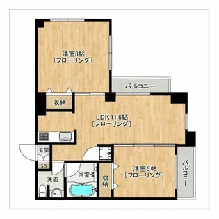 クレアランドマーク【12階】の間取り