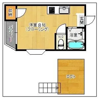 ドコモ南天神【1階】の間取り