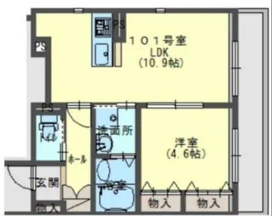 Carre heureux GOJO【1階】の間取り