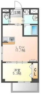 兵庫県西宮市青木町【アパート】の間取り