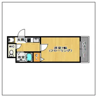 博多ブライトンハウス【703号室】の間取り