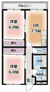 大阪府四條畷市南野5丁目【マンション】の間取り