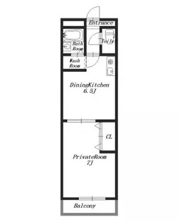 ウエストヴィレッジ【1階】の間取り