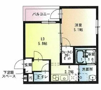 フジパレス若江岩田サウス【3階】の間取り