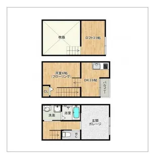 NORTH FIELD I【1号室】の間取り