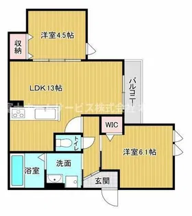 エスポアレジデンス【2階】の間取り