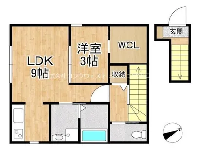 エクラス水口本町【2階】の間取り