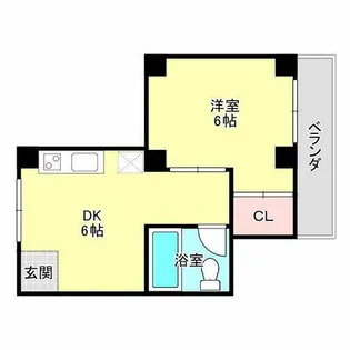 竹本ビル【4階】の間取り