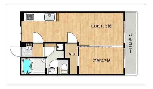 草香江スカイハイツ【602号室】の間取り