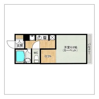 レオパレス椎の実4【1階】の間取り