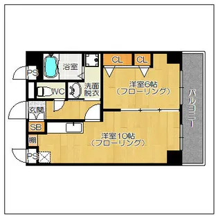 平尾弐番街ビル【4階】の間取り
