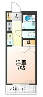 兵庫県西宮市甲子園浦風町【アパート】の間取り