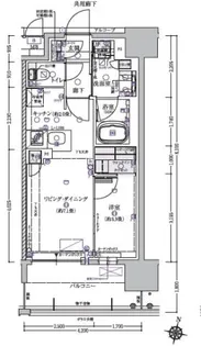 リビオレゾン塚本ステーションプレミア【10階】の間取り