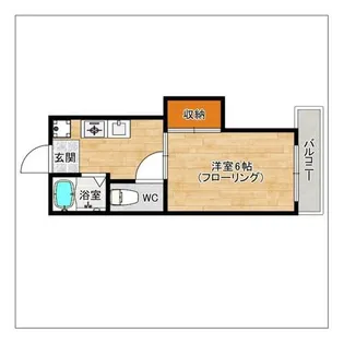 フレール和白【403号室】の間取り