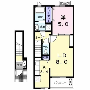 メゾン ホープ【2階】の間取り