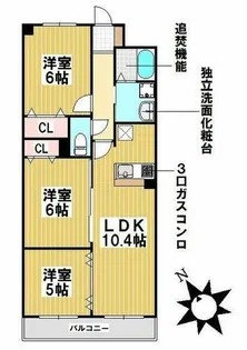 フォンテーヌ【3階】の間取り