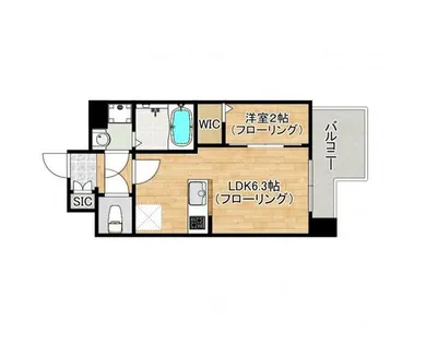 MODERN PALAZZO 博多デュオグランデEast【4階】の間取り