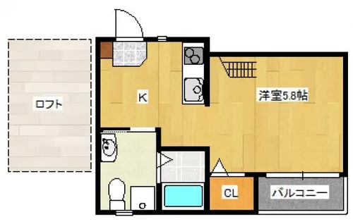 chocolateⅡ【1階】の間取り