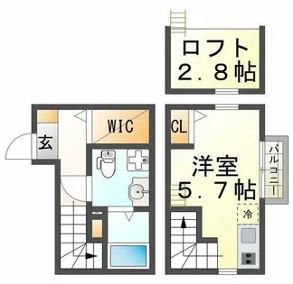ハーモニーテラス瑞穂通【1階】の間取り