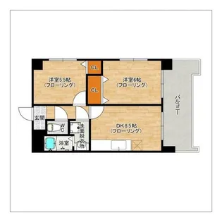 ヒルズ天神【6階】の間取り