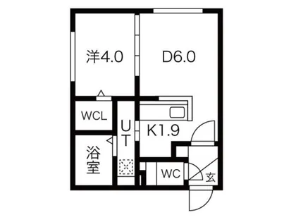 Casa Bianca札幌駅西口【4階】の間取り