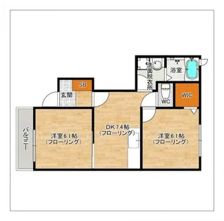 ミルト立花II【103号室】の間取り