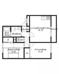 セジュールN-Ⅱ【2階】の間取り