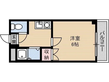 本町8番館【4階】の間取り