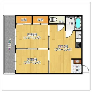 土橋ビル【5階】の間取り