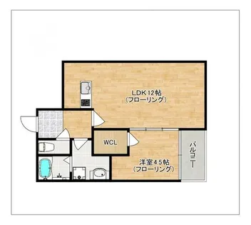 SunMark賀茂【101号室】の間取り